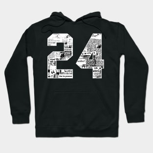 24 number abstract Hoodie